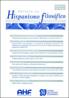 Revista De Hispanismo Filosofico Nº 19 (2014): Historia Del Pensamiento Iberoamericano