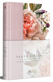 Biblia Reina-valera 1960, Letra Grande. Tapa Dura, Tela Rosada Con Flores, Tamaño Manual / Bible Rvr 1960, Handy Size, Large Print