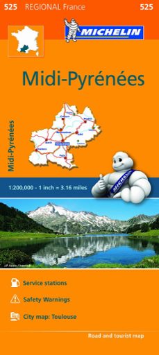 Mapa Regional Midi Pyrenees