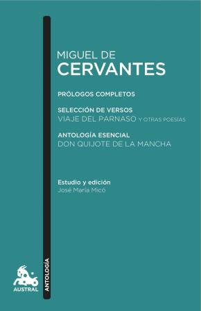 Portada de Miguel De Cervantes. Antologia