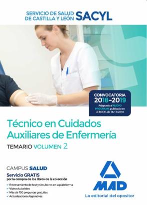 Tecnico En Cuidados Auxiliares De Enfermeria Del Servicio De Salud De Castilla Y Leon (Sacyl): Temario (Vol. 2) en pdf