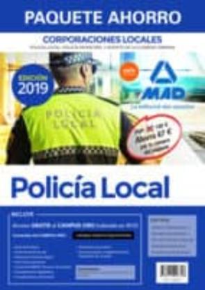 Paquete Ahorro Policía Local De Corporaciones Locales. (Incluye Temario General Volúmenes 1 Y 2; Test Del Temario en pdf