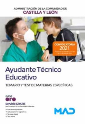 Ayudante Técnico Educativo. Comunidad Autónoma De Castilla Y León Temario Y Test Materias Específicas