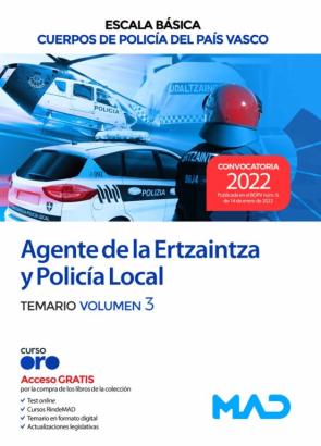 Agente De La Escala Básica De Los Cuerpos De Policía Del País Vasco (Ertzaintza Y Policía Local