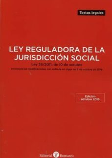 Ley Reguladora De La Jurisdiccion Social: Ley 36/2011, De 10 De Octubre