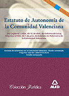 Nuevo Estatuto De Autonomia De Valencia: Temario Y Test