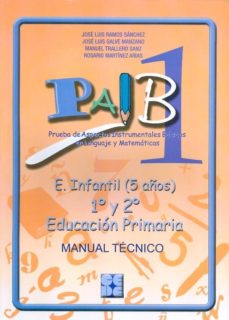 Manual Paib 1.e. Infantil (5 Años)1º Y 2º Educacion Primaria. Man Ual Tecnico