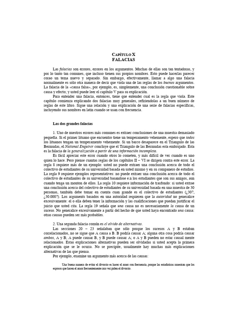 Falacias Y Argumentacion