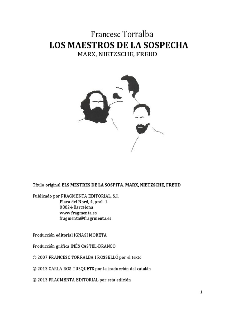 Los Maestros De La Sospecha