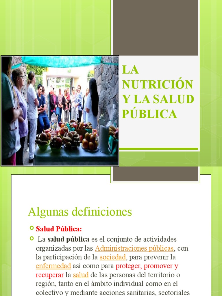 Nutricion Y Salud Publica