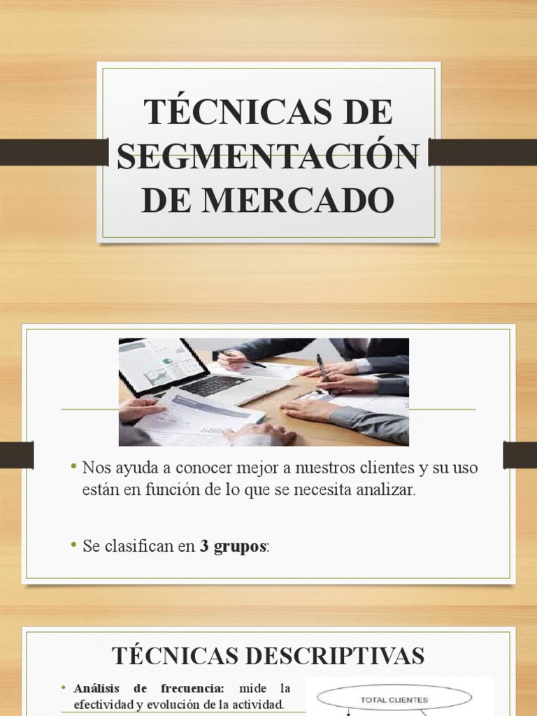 Tecnicas De Segmentacion. Conceptos, Herramientas Y Aplicaciones